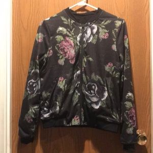 lululemon athletica Floral Black Jacket